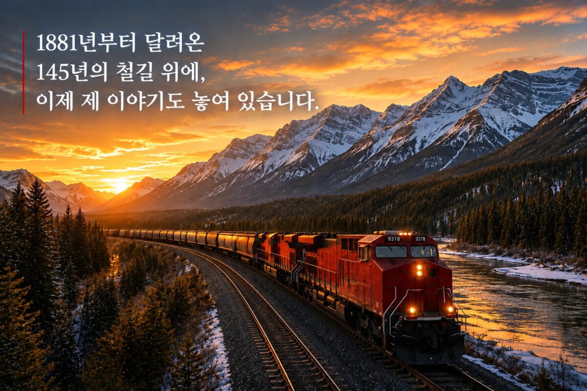 캐나다 로키산맥을 달리는 화물열차와 1881년부터 이어진 철도 역사